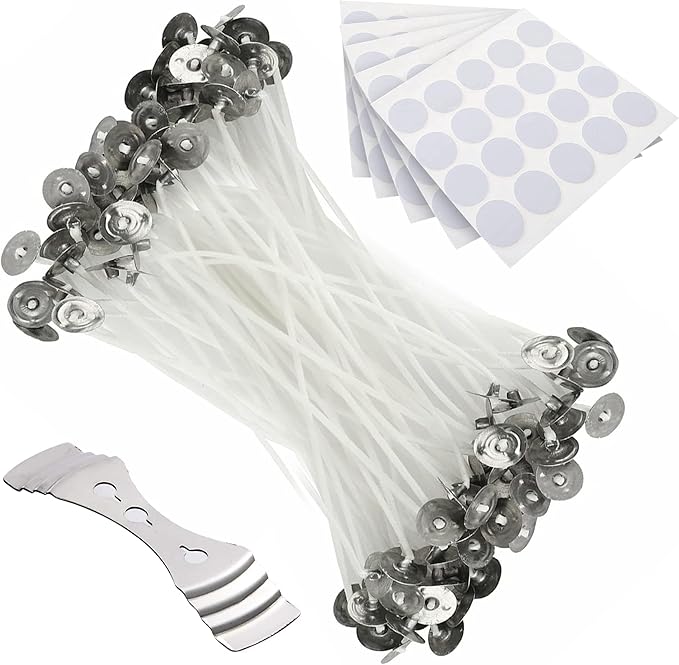 Royal Tag 4 Inch(10cm) Long 100pcs PreWaxed Candle Wicks