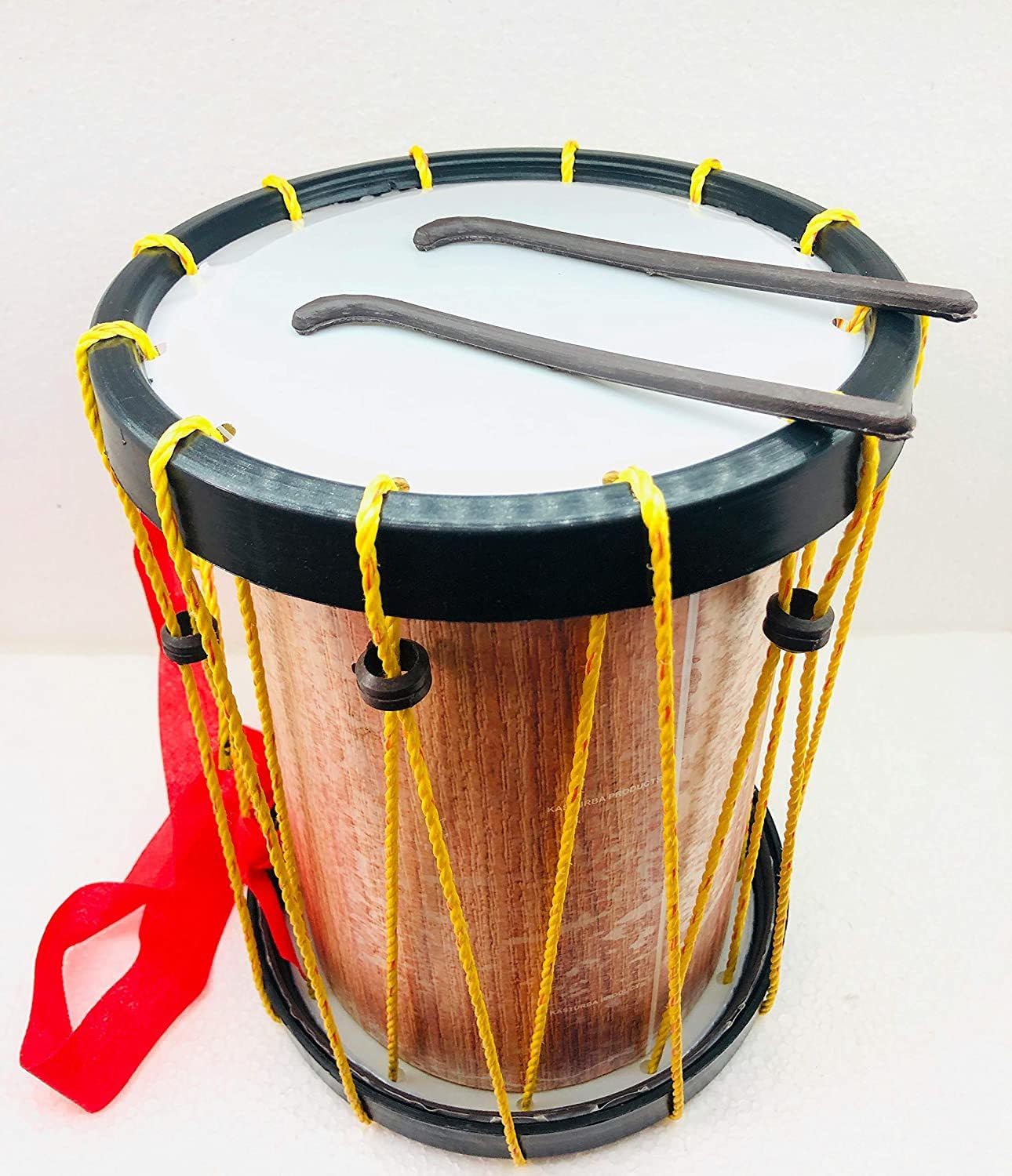 ZAILAND Indian Made Toy Chenda for Kids and Decor, Perfect Size Chenda / Dhol Toy for Kids with Hanging Thread and Sticks Made of Wood and Plastic (Extra Large - 27 CM) (B0D5M7CBBM) Amazon Price History, Amazon Price Tracker