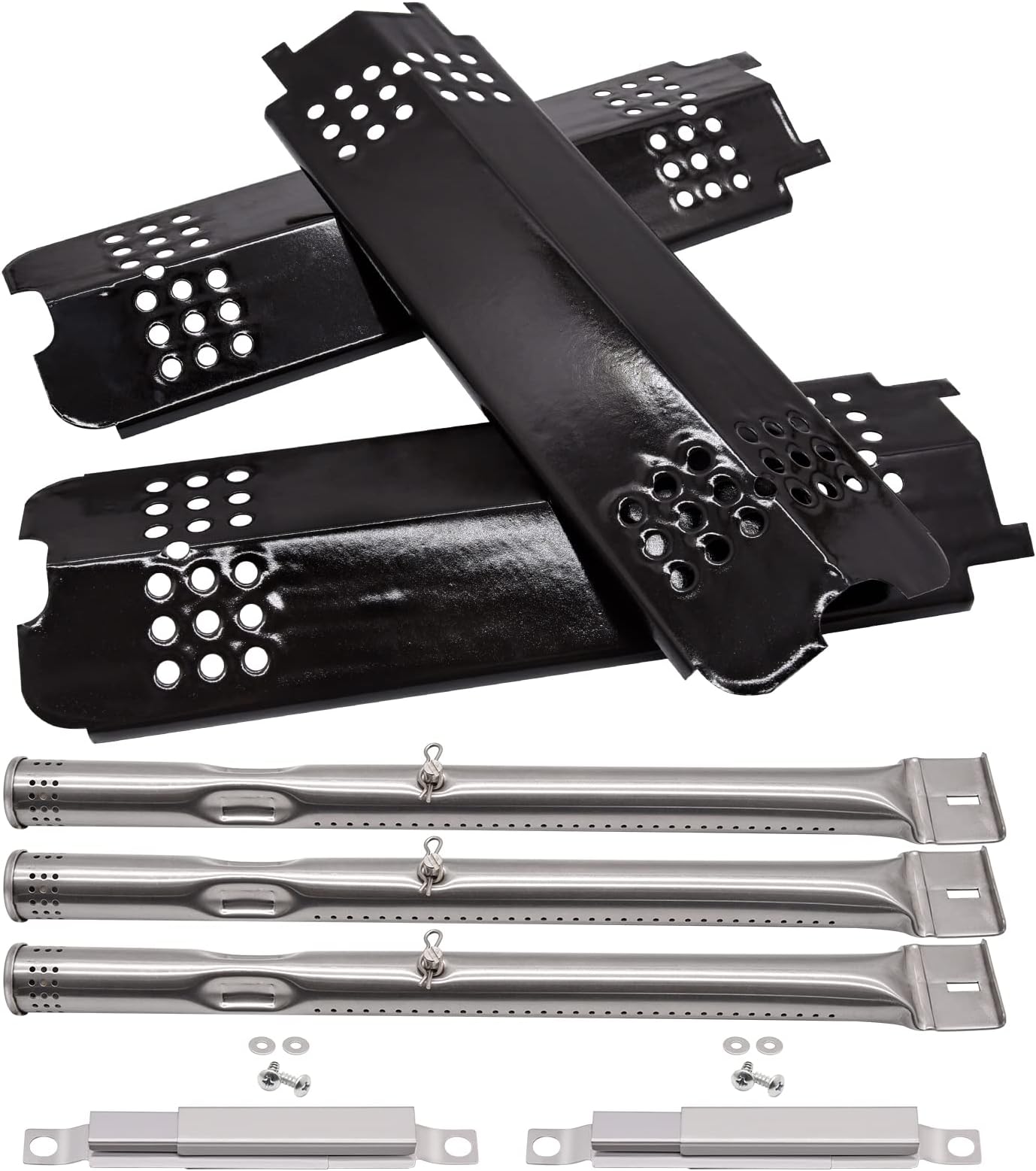 Adviace Grill Replacement Parts for Charbroil Gas2Coal 463340516 463370516 463370519 463278419 463336818 463278418 G421-0500-W1 G466-2500-W1 Burner G553-0002-W1A Heat Tent G432-0078-W1 Carry Over Tube
