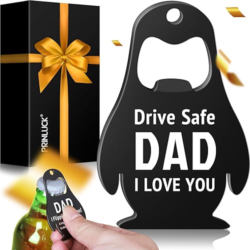 Fathers Day for Dad Gifts, Drive Safe Penguin Gifts - Beer Bottle Opener, Kitche