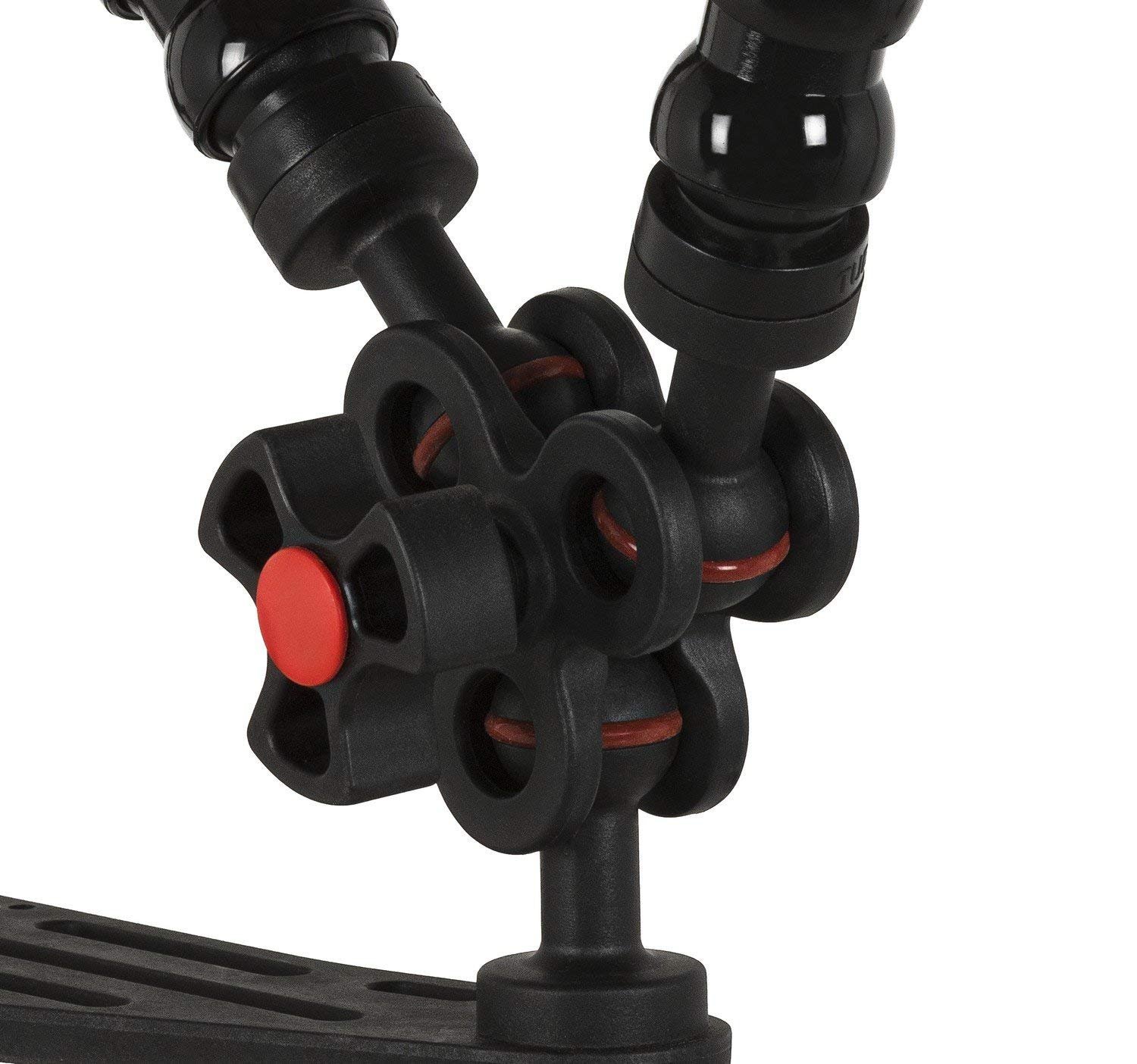 Pince DE Serrage 3 Voies pour Boules 25 MM Noire