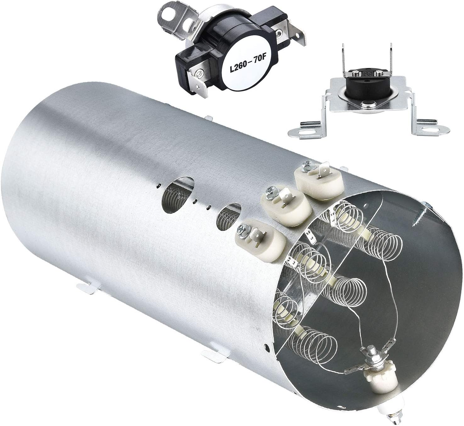 Romalon 134792700 Dryer Heating Element Compatible with Electrolux Frigidaire Dryers, with Replacement Parts 137032600 & 3204267 Dryer High Limit Thermostat & Thermal Limiter