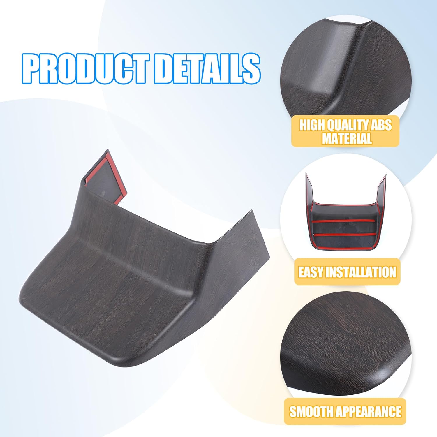 Car Rear Row Anti Kick Cover Protector Trim Compatible with Toyota Land Cruiser Prado 250 J250 LC250 2024 2025,Rear Seat Air Vent Protection Panel Storage Slot Accessory