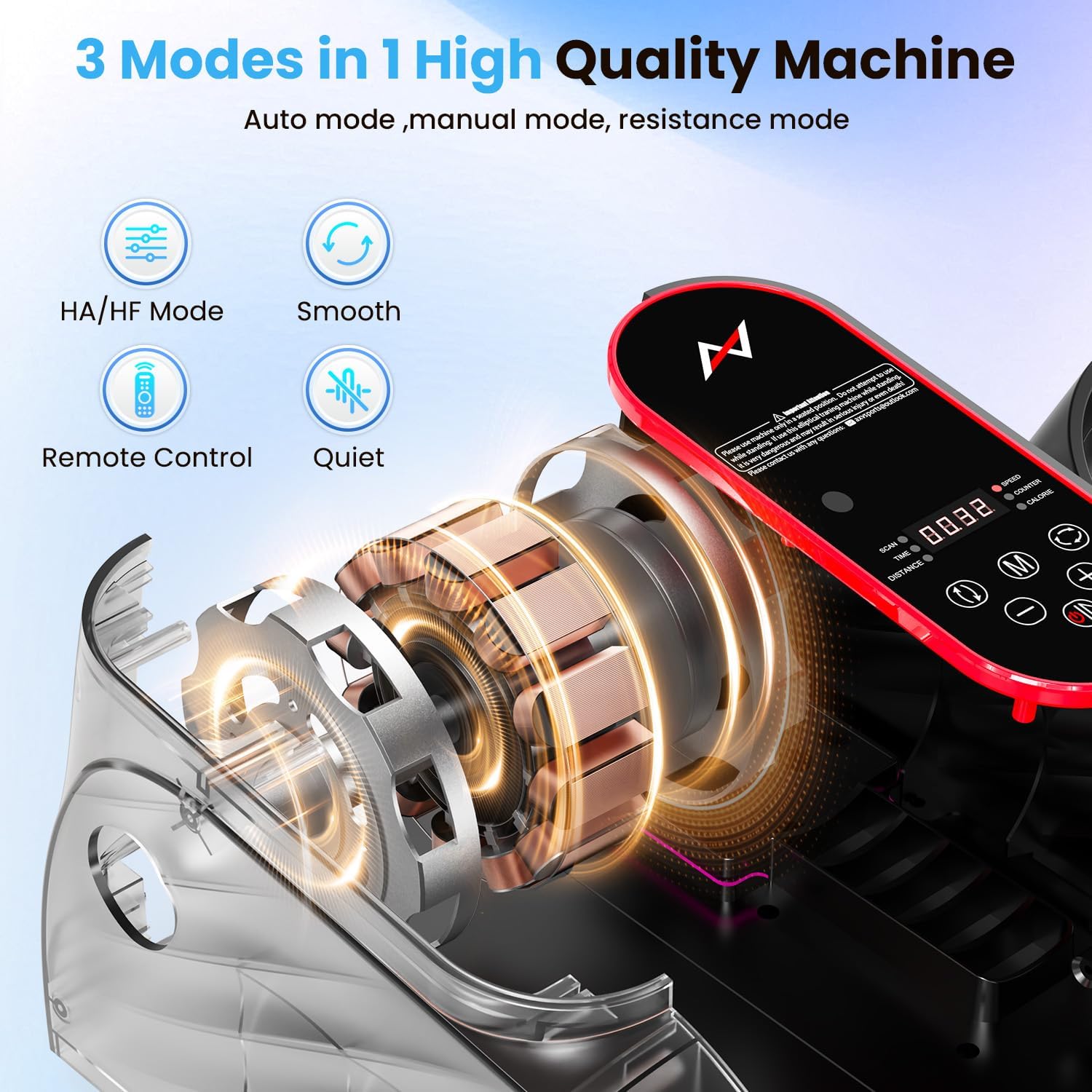 AXV Under Desk Elliptical Exercise Machine,Electric Ellipse Leg Exerciser As Seen On TV,Training Machines While Sitting for Seniors Home,Portable, Quiet, with Remote Control