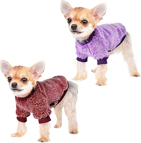 XXS Suéter para perro, traje de Navidad, suéteres para perros pequeños, ropa para perros hembras, suéter para perro chica, ropa de Chihuahua, suéter