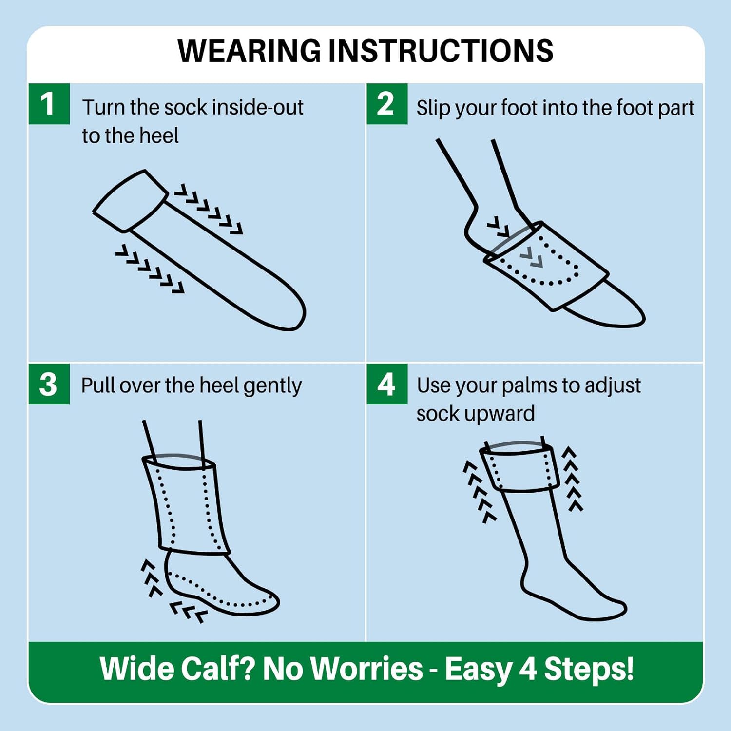 Compression Socks for Women Wide Calf: Plus Size 20-30mmHg Medical Support Stockings for Nurses, Pregnant Women, Men, Flying, Travel – 3 Pairs (XXL-7XL) - Image 5