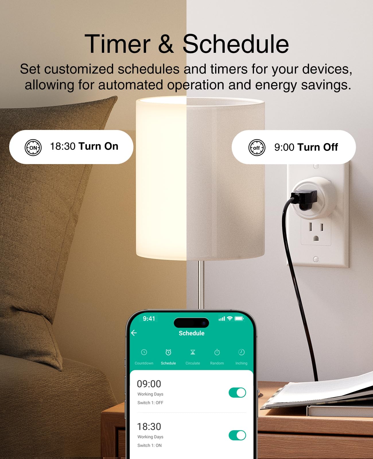 Ghome Smart Google Home Smart Plug Timer Ghome Smart 5g 15a Smart