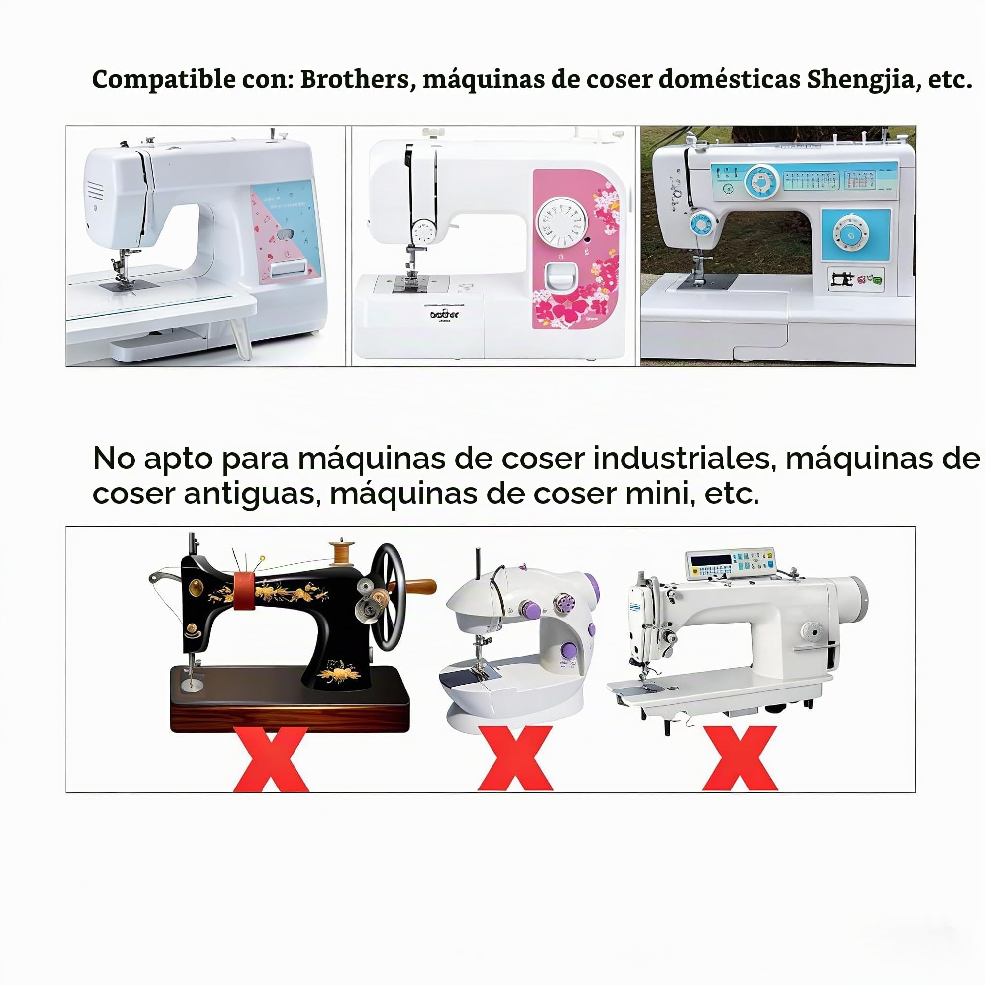 Juego De Prensatelas para Máquina De Coser, 62 Piezas para El Hogar, Prensatelas Multifuncionales, Piezas para Máquina De Coser para Brother, Babylock, Singer, Elna, Toyota