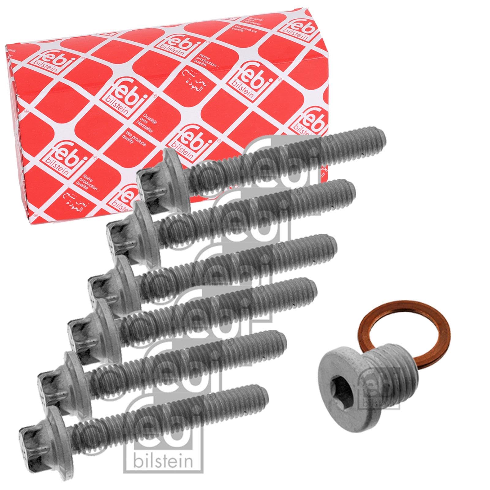 Febi Hydraulikfilter Set Getriebe 7G Tronic+Öl | 30157+8L Mannol Dexron VI+46409+46389 für Slk W221 W164