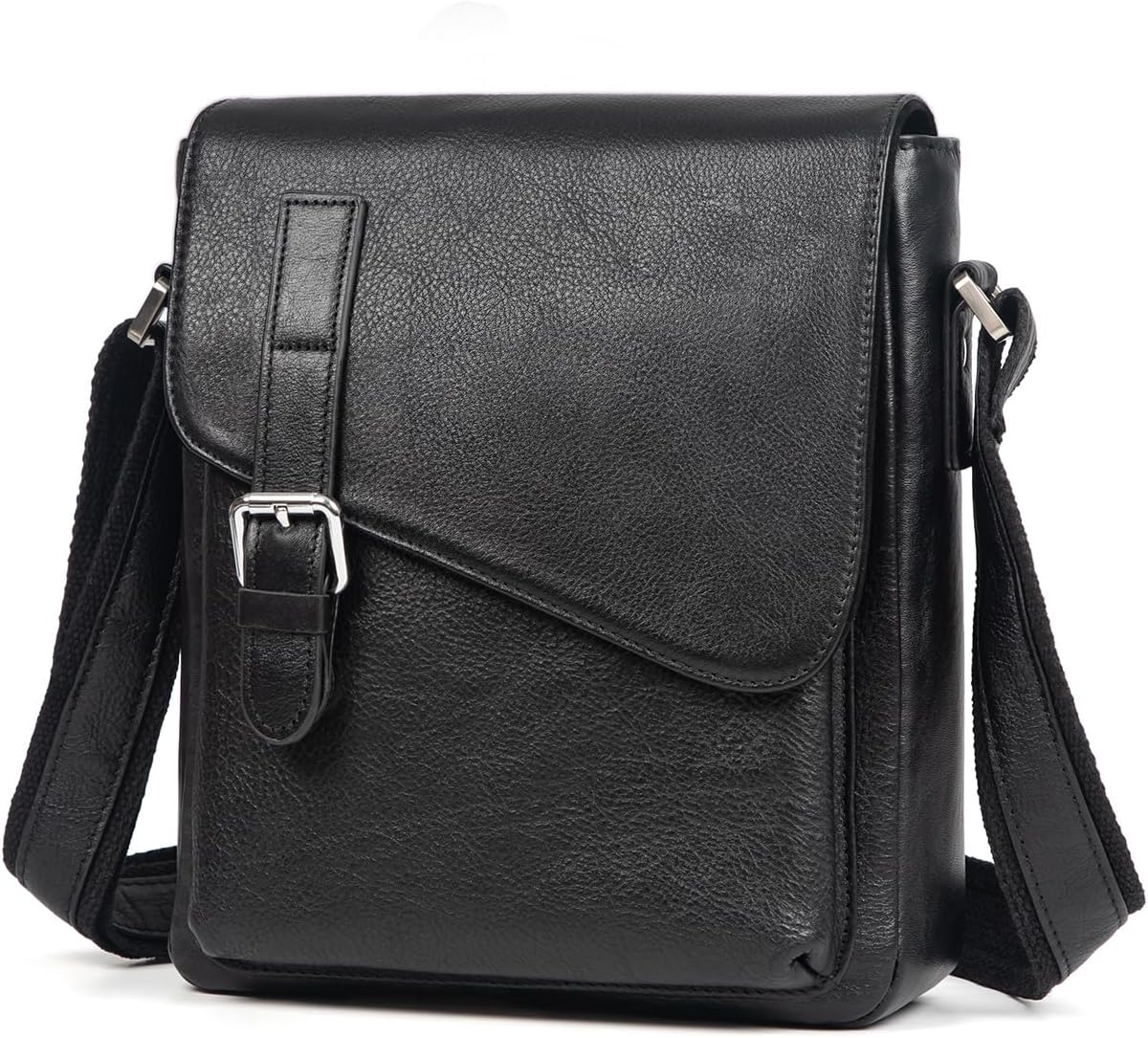 Augus Men's Leather Messenger Bag Shoulder Crossbody Backpack Bags Purse for Women Vintage Anti-Theft Waterproof Casual