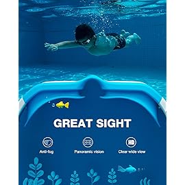 ZIONOR Kids Swim Goggles, G1MINI SE Anti-Fog Swimming Goggles for Kid Child 6-14