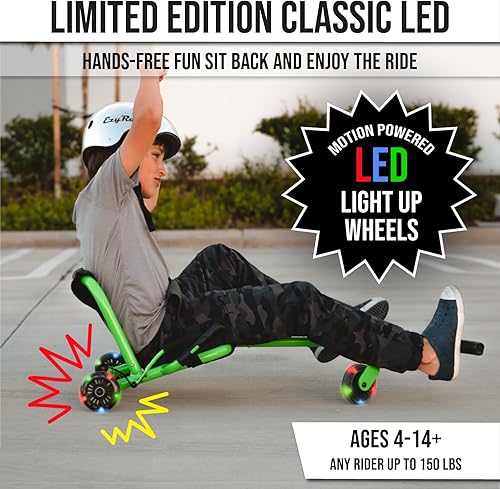 Miniatura 2 de EzyRoller Classic Ride On con ruedas de luz LED color rojo