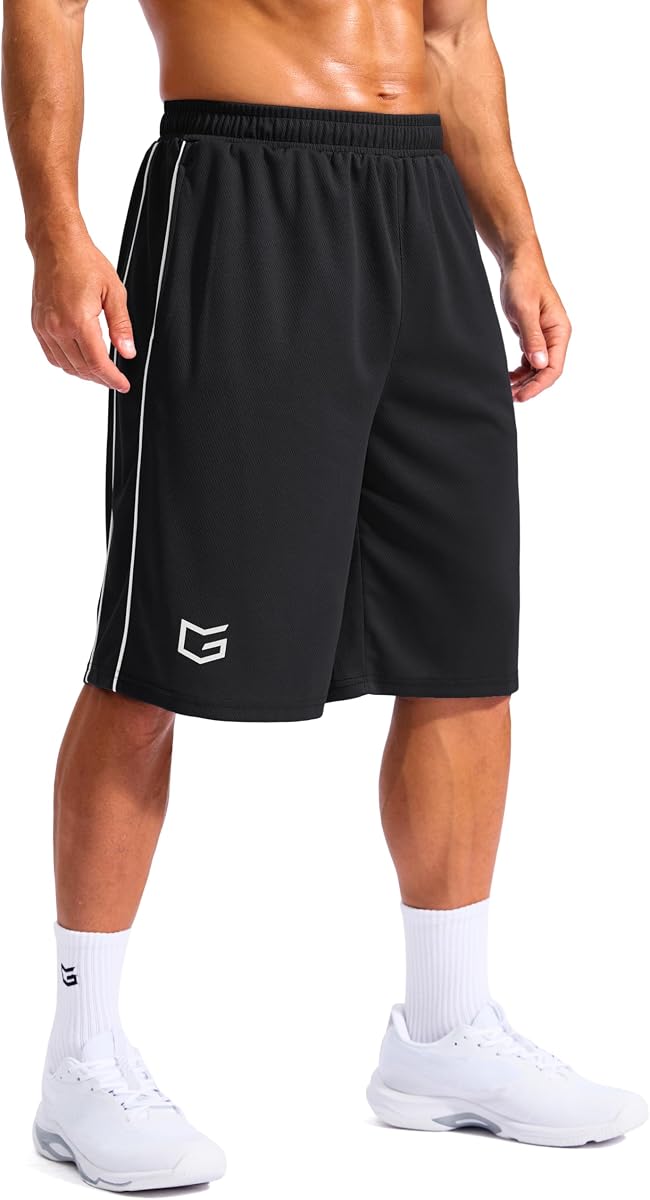 Men's 12" Long Basketball Shorts with Pockets
