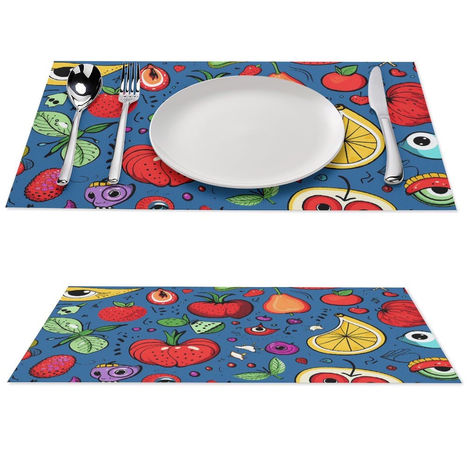 Sets de table pour salle à manger lot de 6 protections chics repas intérieur et extérieur