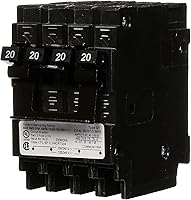 Siemens Q22020CT2 Quadplex 20-Amp Double Pole Circuit Breaker - Space-Saving Plug-In for Load Centers