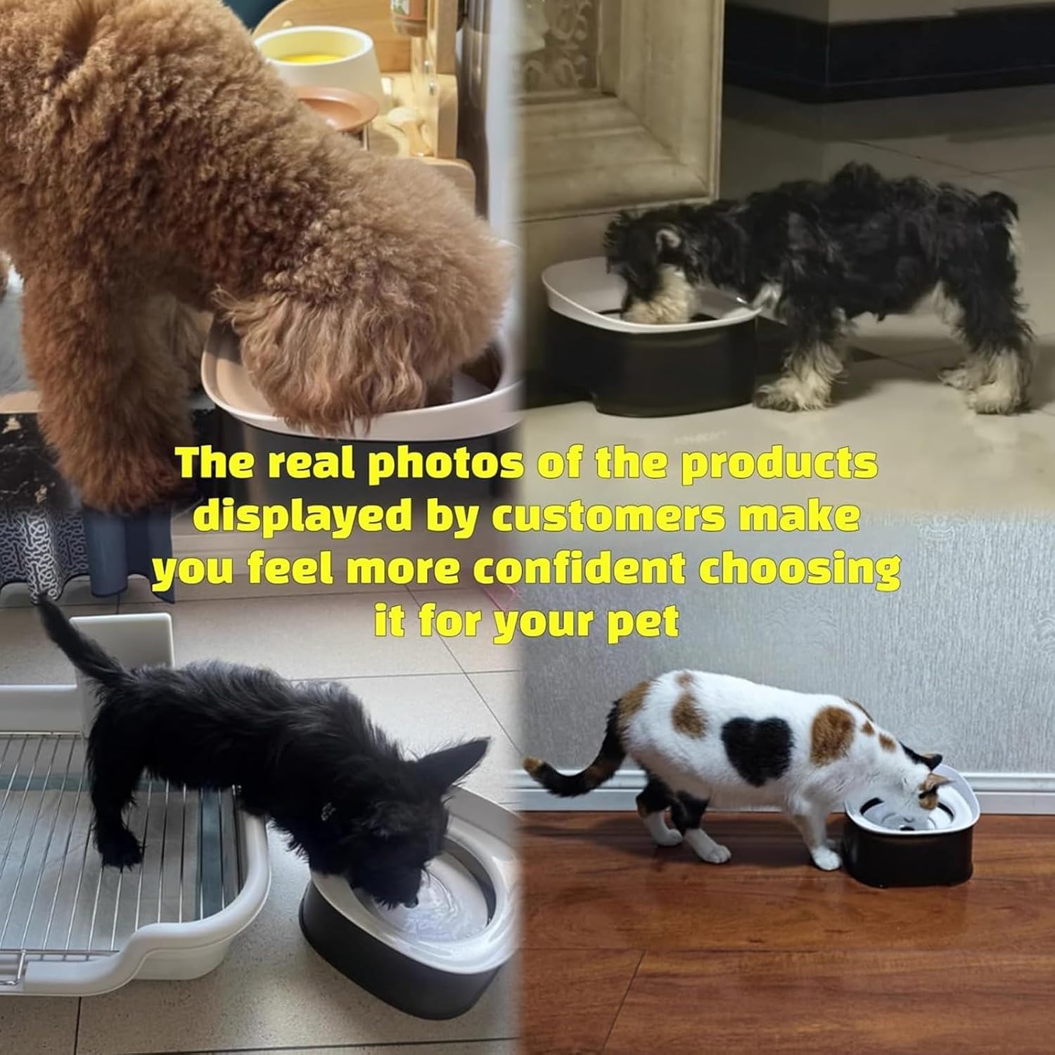 Dogs Water Dispenser Spill Proof Bowl Spill Proof Design for Large Dog Slip Portable Leakproof Pet Water Bowl