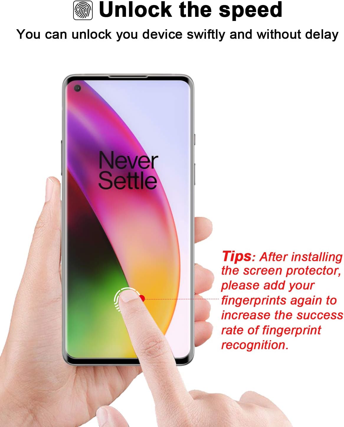 TopACE Screen Protector for OnePlus 8, Camera Protector&Screen Protector Tempered Glass[Bubble Free][HD][Case Friendly][High Responsivity]Compatible for OnePlus 8