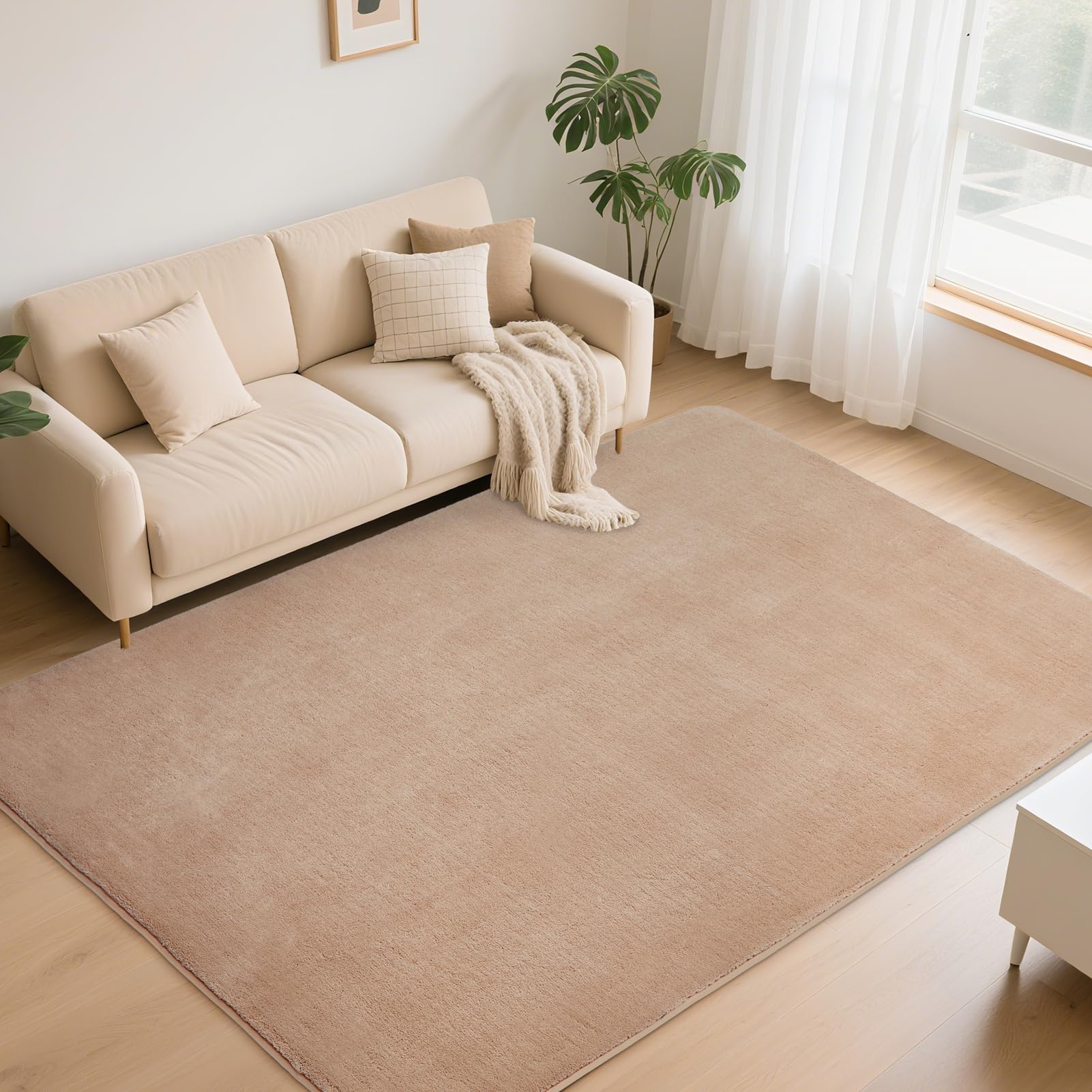 Amazon | カーペット ラグマット 135CM×185CM 滑り止め付 厚み 洗える