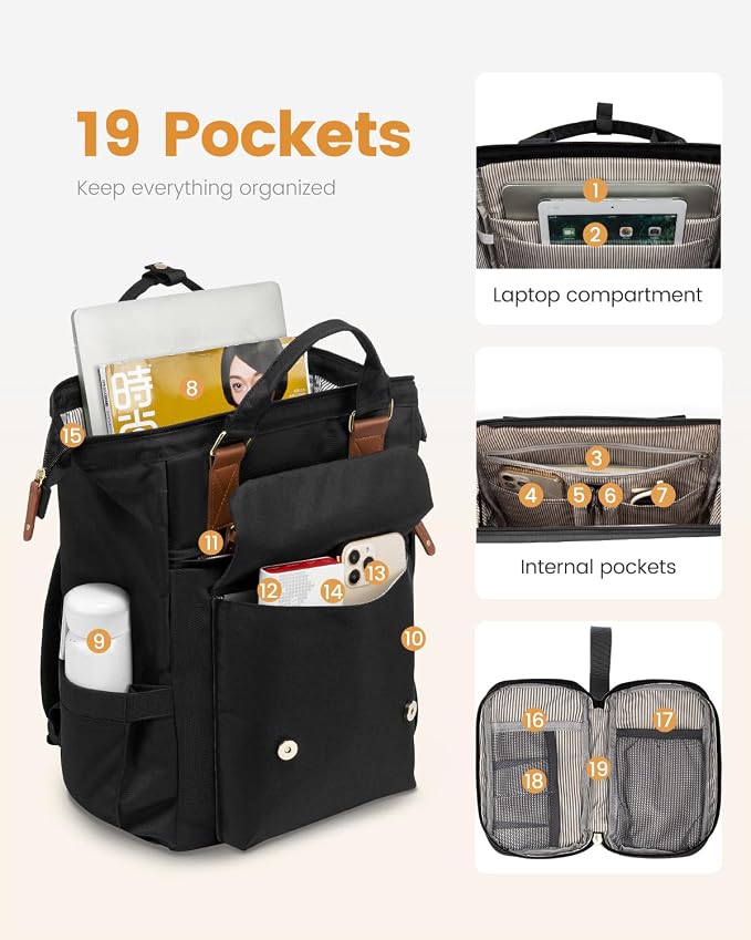 Mochila para Laptop para Mujeres 15.6 Pulgadas miniatura 2