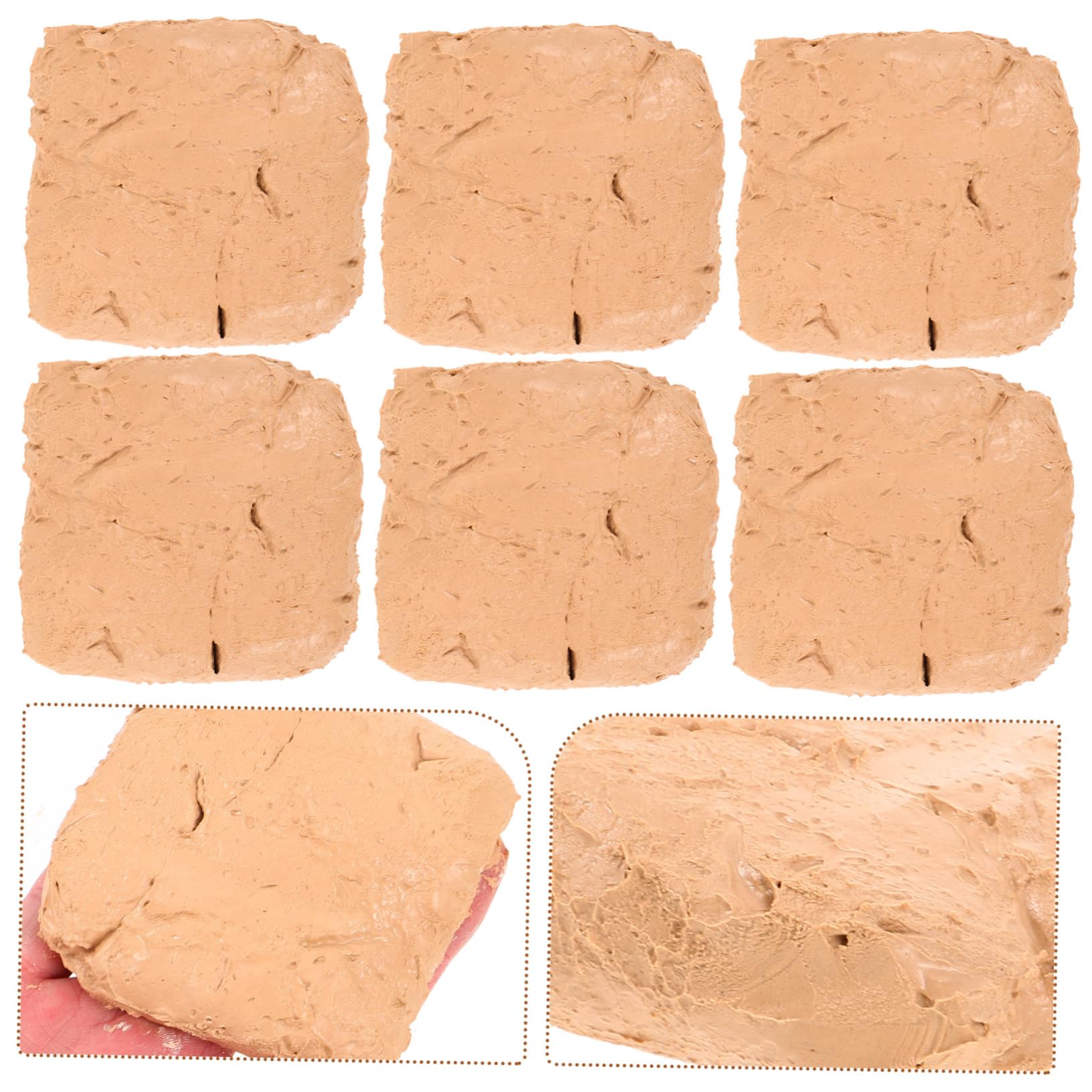 Pasta da Modellare per Ragazzo Ragazza 6 Pezzi Beige in Abs