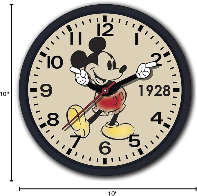 Reloj de pared Accutime Mickey Mouse 10 pulgadas miniatura 2