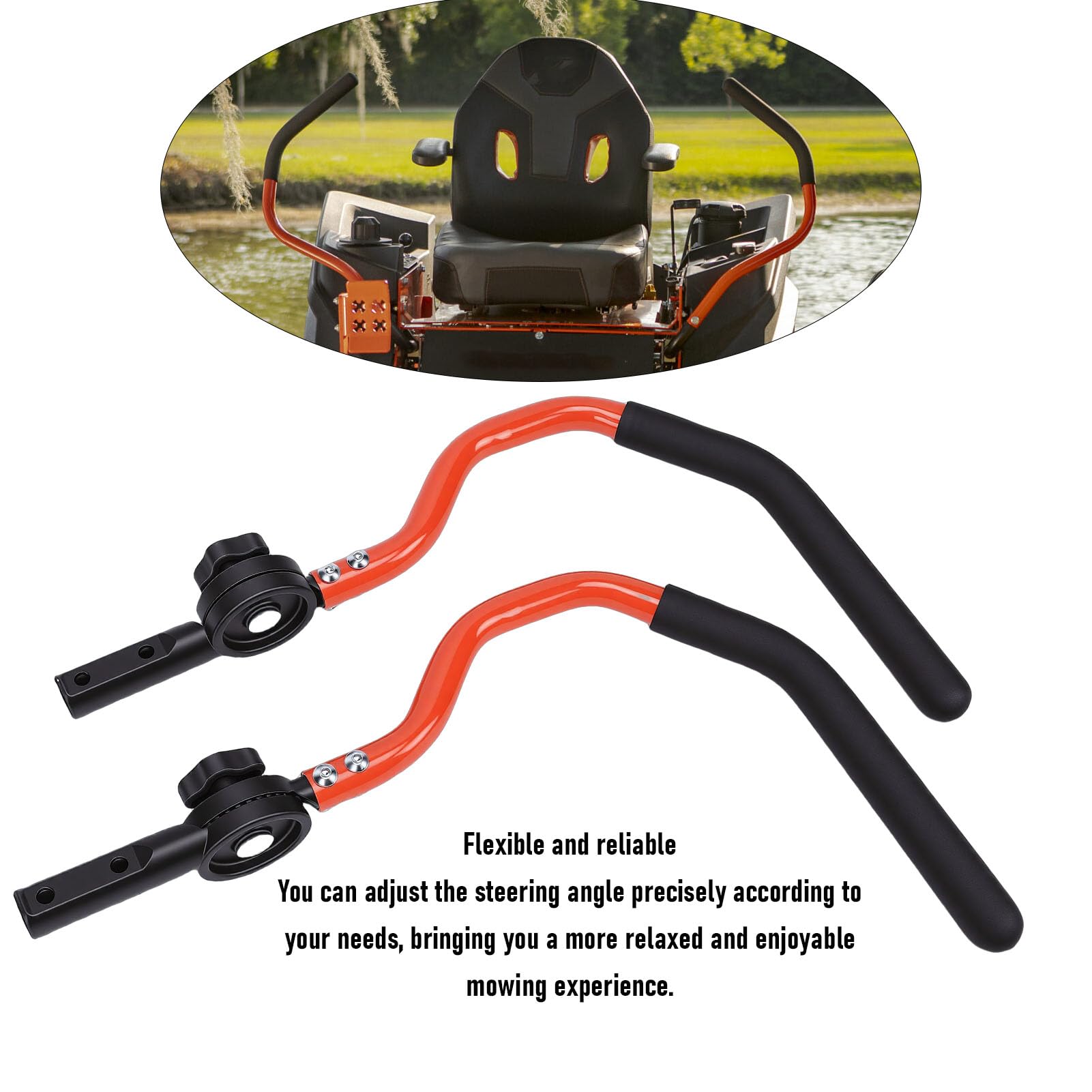 Yctze Kit de Brazo de Dirección Ajustable, Manija de Dirección de Repuesto de Acero 031 9060 18 for Cortacésped ZT Elite MZ CZT Outlaw 3 para Control de Corte