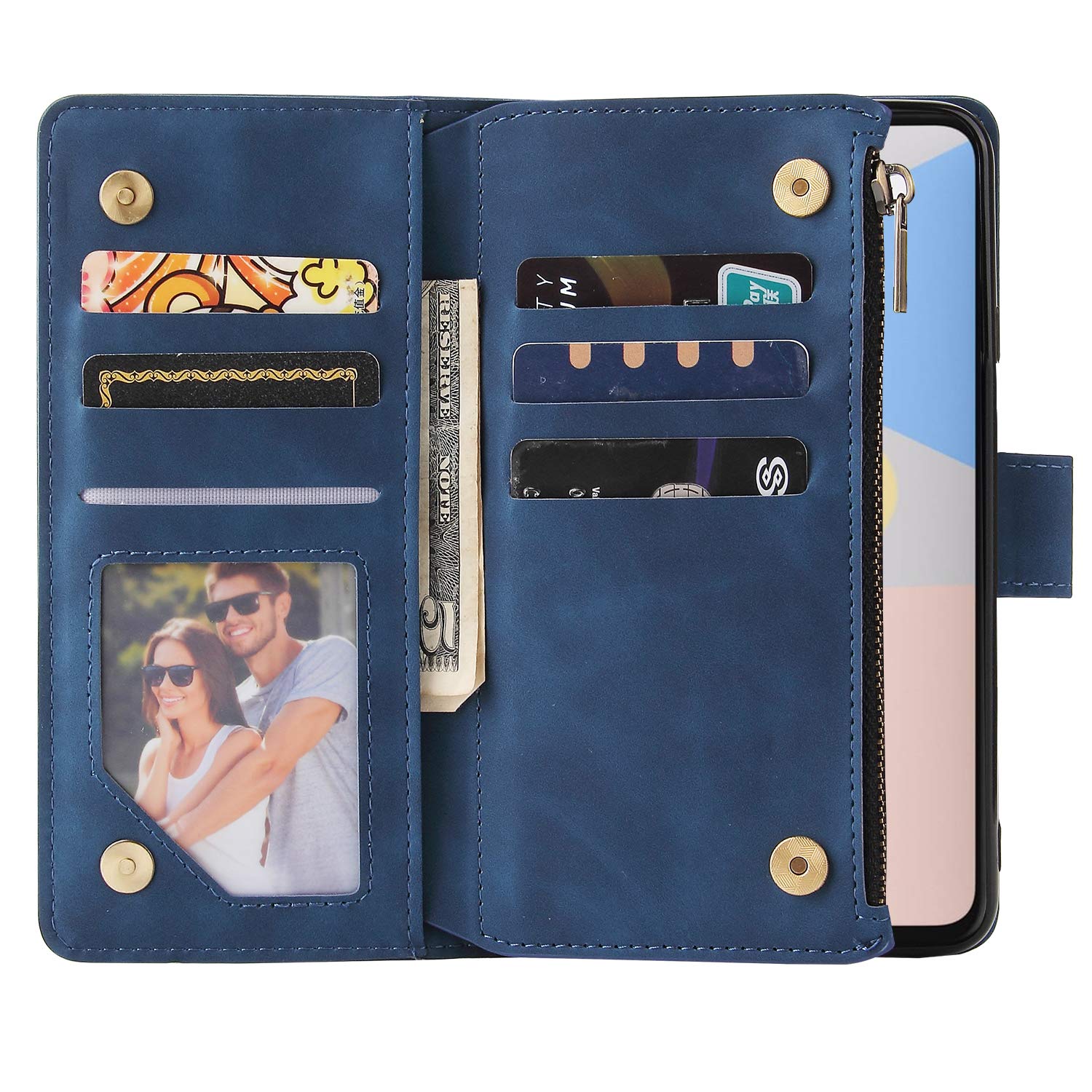 Asuwish Funda Tipo Cartera Compatible Con Google Pixel 4a 5G 6.2 Y