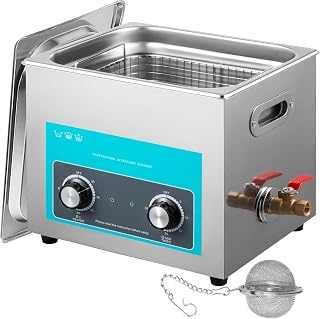 VEVOR Knob Control Ultrasonic Ultraschallreiniger 10L, Ultraschall Reinigungsgerät 220 V, Schmuckreiniger Ultraschall digitaler Ultraschallreiniger Ultraschallreinigungsgerät Brille Schmuck Reinigung