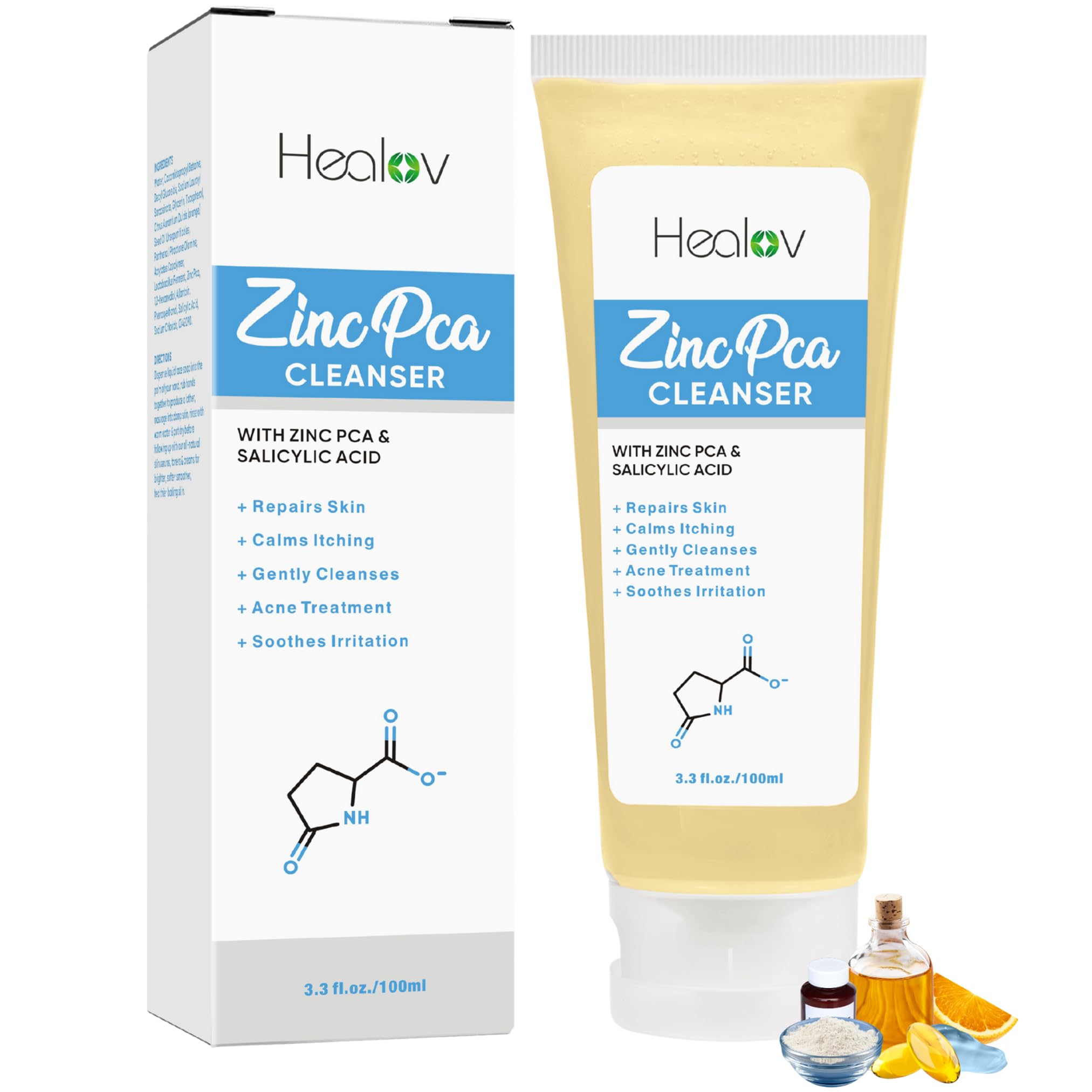 Amazon.com: Zinc Face Wash | Zinc Soap Skin Therapy Body Cleanser
