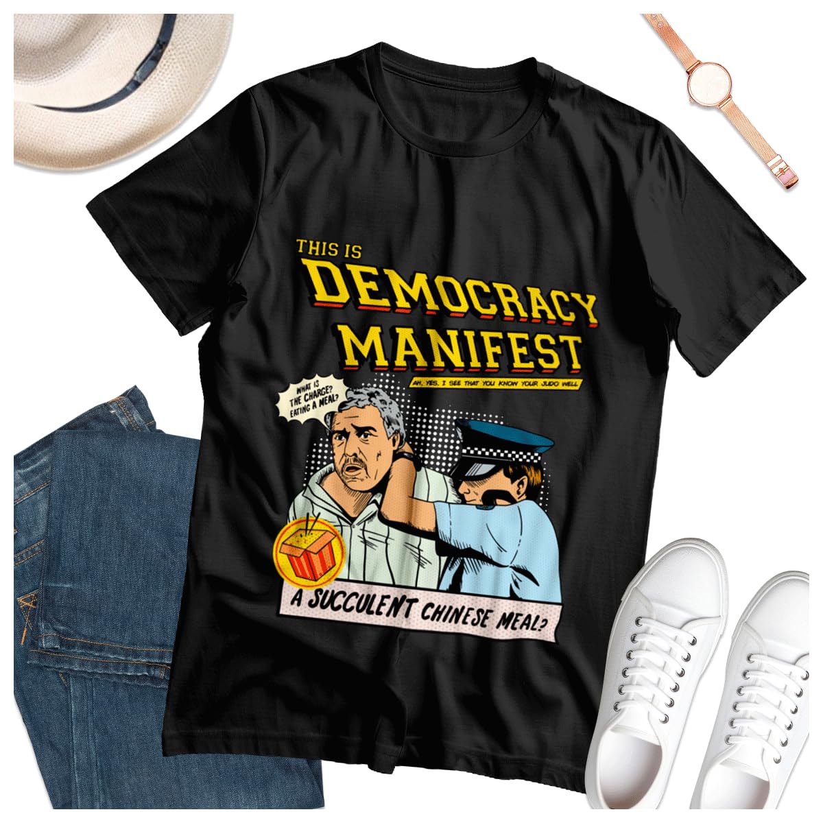 Unisex T-Shirt This is Democracy Manifest Democracy Manifest for Men Unisex Event Shirts Sleeve Girl Short Multicoloured