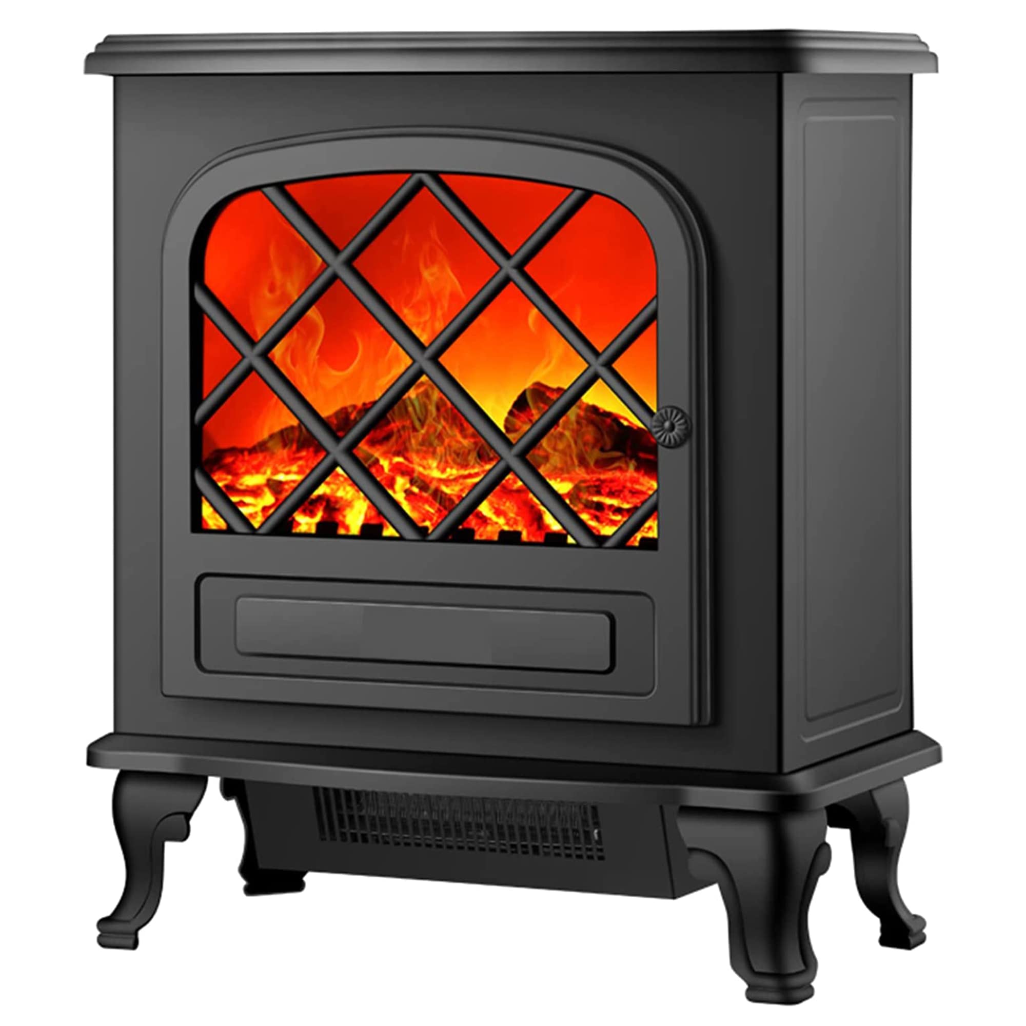 Buy SSCYHT Freestanding Electric Fireplace Infrared Heater 2000W