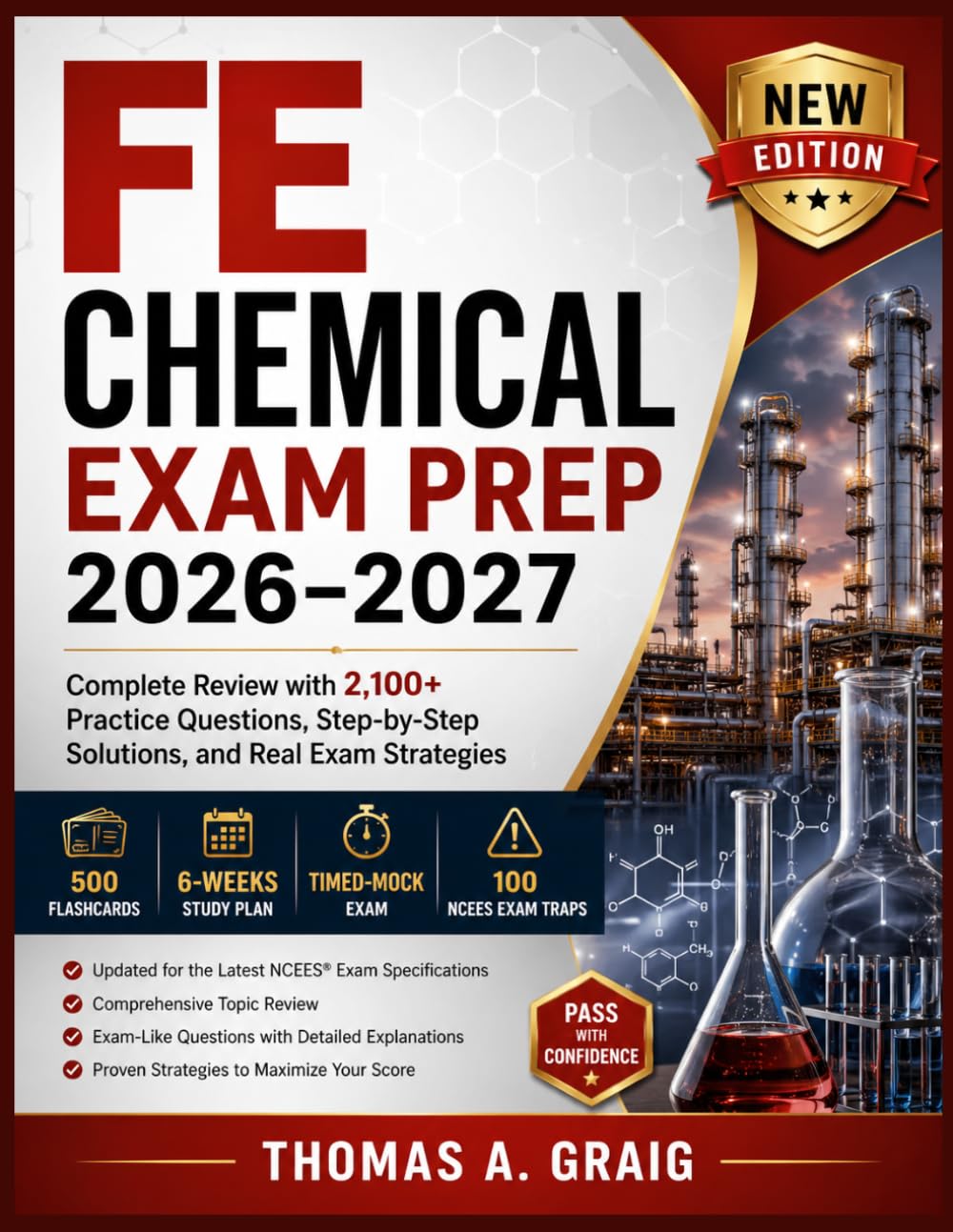 FE Chemical Exam Prep 2026–2027: Complete Review with 2,100+ Practice Questions, Step-by-Step Solutions, and Real Exam Strategies
