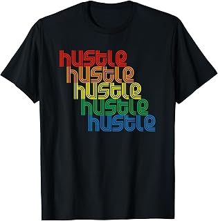 Hustle Repeat Vintage Disco 70s Retro Vintage Funk T-Shirt