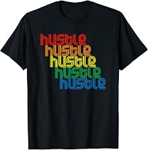 Hustle Repeat Vintage Disco 70s Retro Vintage Funk T-Shirt