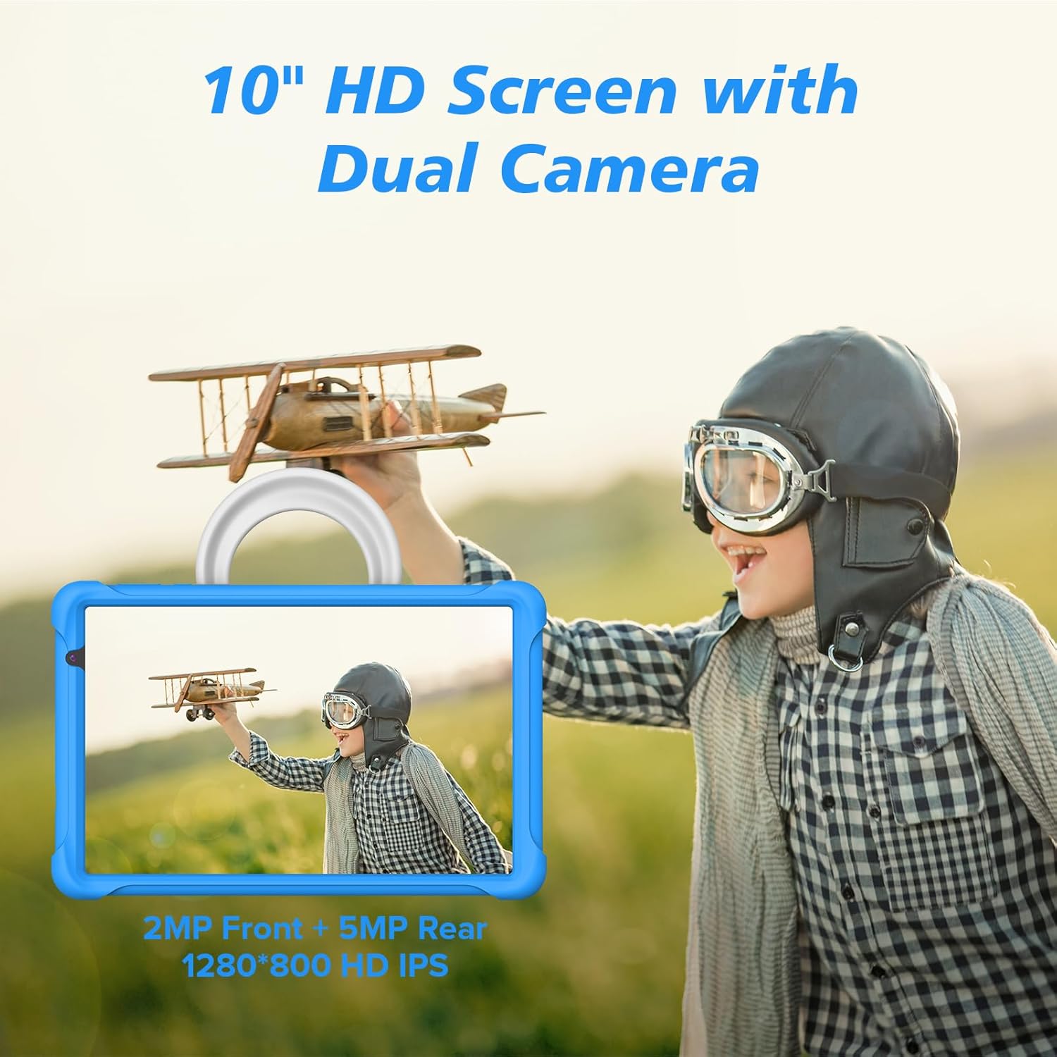 BENEVE Tablet Bambini 10 Pollici Android 13 Tablet,7GB RAM 64GB ROM/WiFi/5+2MP/6000mAh/Bluetooth/Controllo Parentale Apprendimento Educazione Tablet PC con Custodia (Blu) BENEVE Tablet Bambini 10 Pollici Android 13 Tablet,7GB RAM 64GB ROM/WiFi/5+2MP/6000mAh/Bluetooth/Controllo Parentale Apprendimento Educazione Tablet PC con Custodia (Blu)