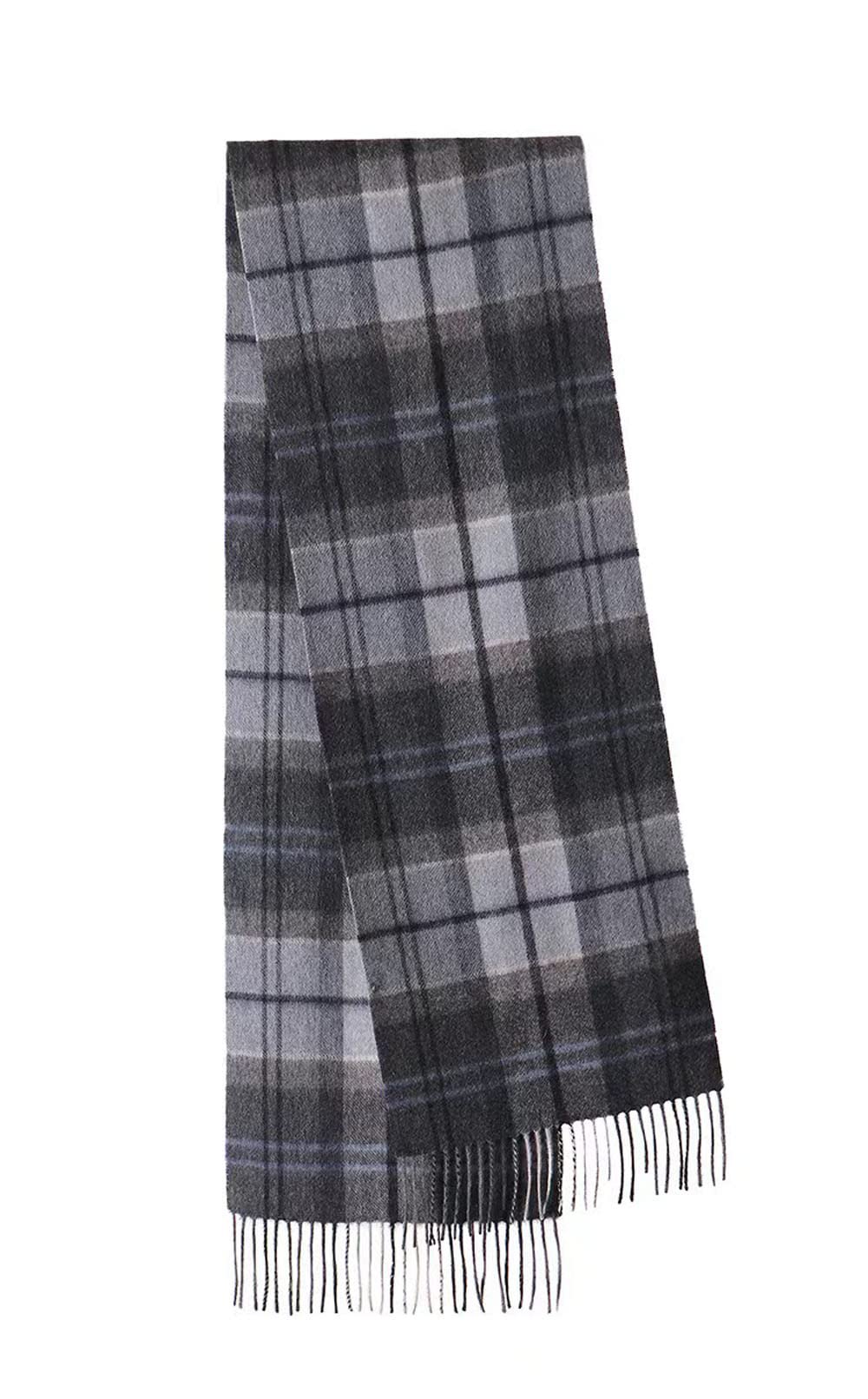 MUYAN Schal für Damen & Herren mit Fransen 100% Wolle Winter Schals Herren Kariert Warme Schals 30 x 180 cm