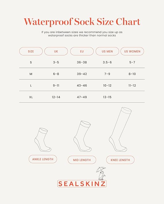 SEALSKINZ Suffield | Unisex Premium Solo Merino Liner Wool Sock