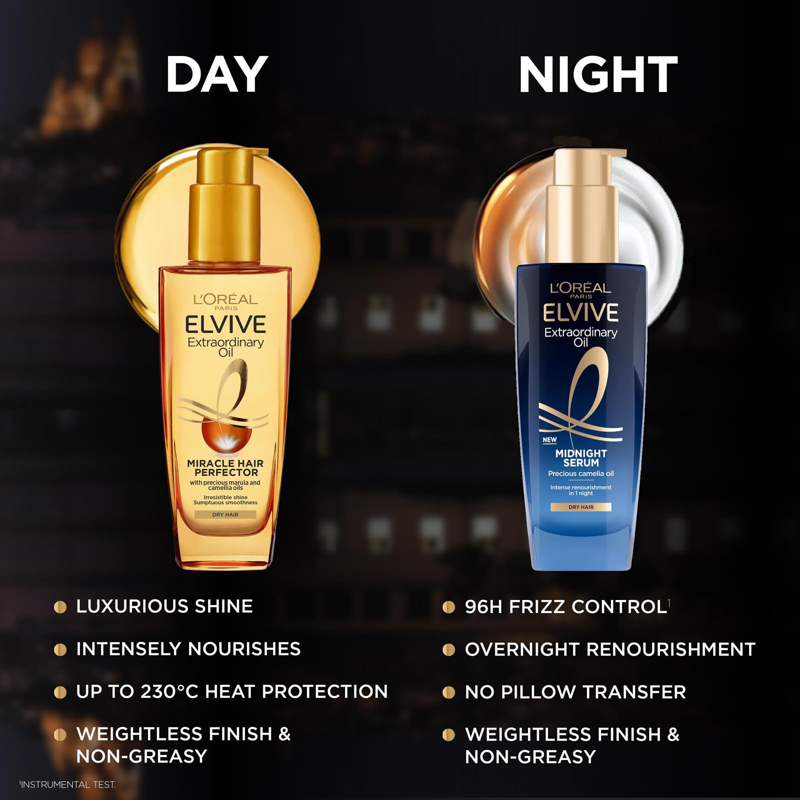 L’Oréal Paris Elvive Extraordinary Oil Nourished Hair Treatment Set, Ultimate Day & Night Routine for Dry Hair Bundle 2 x 100ml - Image 3