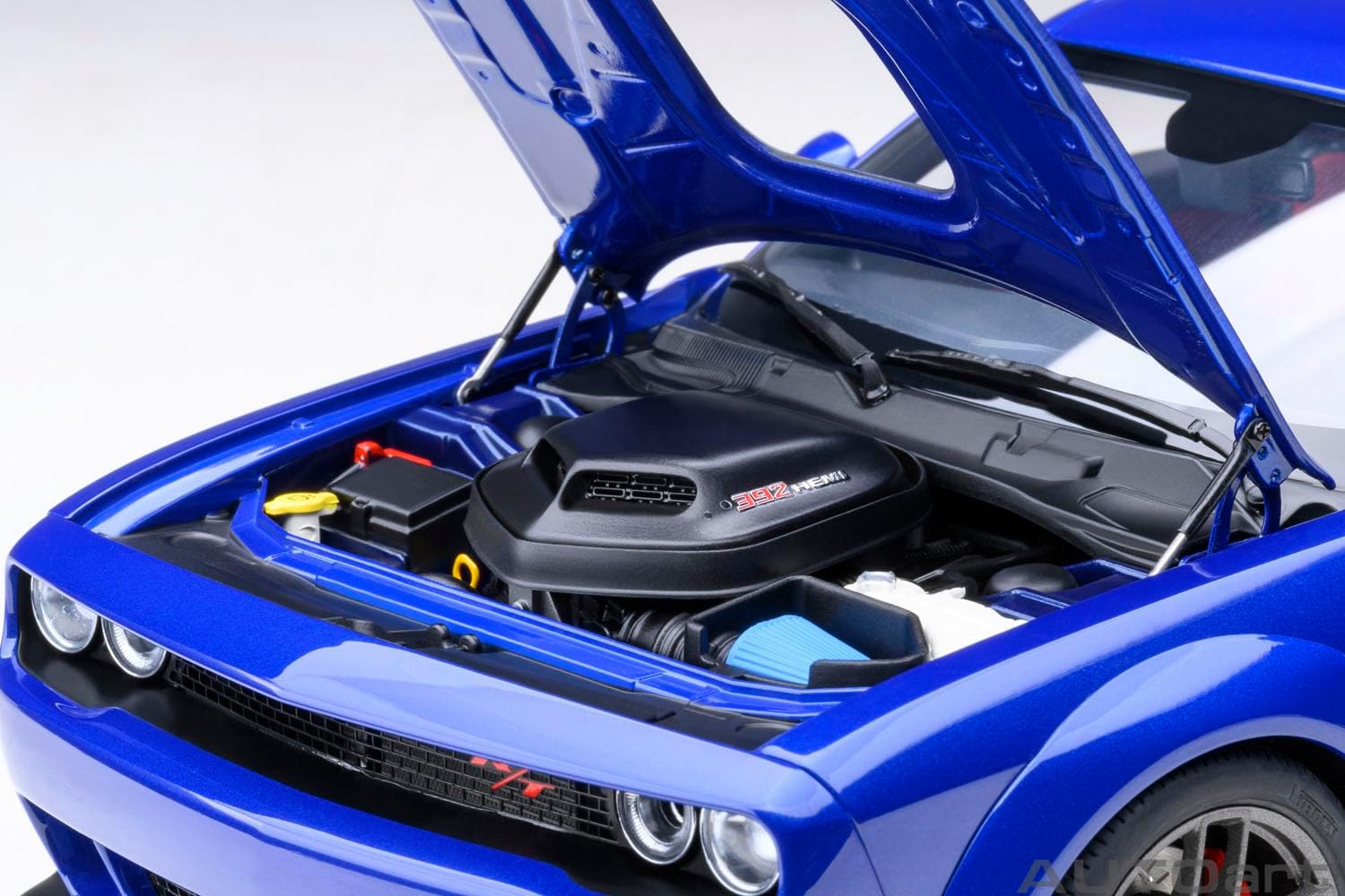 Autoart 2022 Dodge Challenger R/T Scat Pack Widebody Indigo Blue 1/18 Model Car