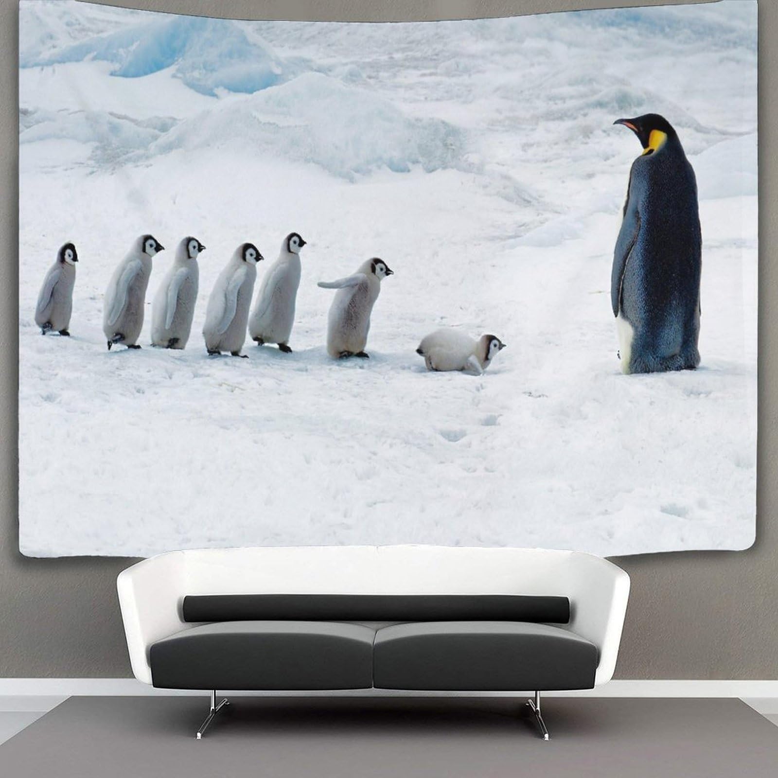 kaiyun Penguin Tapestry Birds Animals Wall Hanging for Bedroom Home Decor HD Printing Living Room, Dorm 130cmx150cm