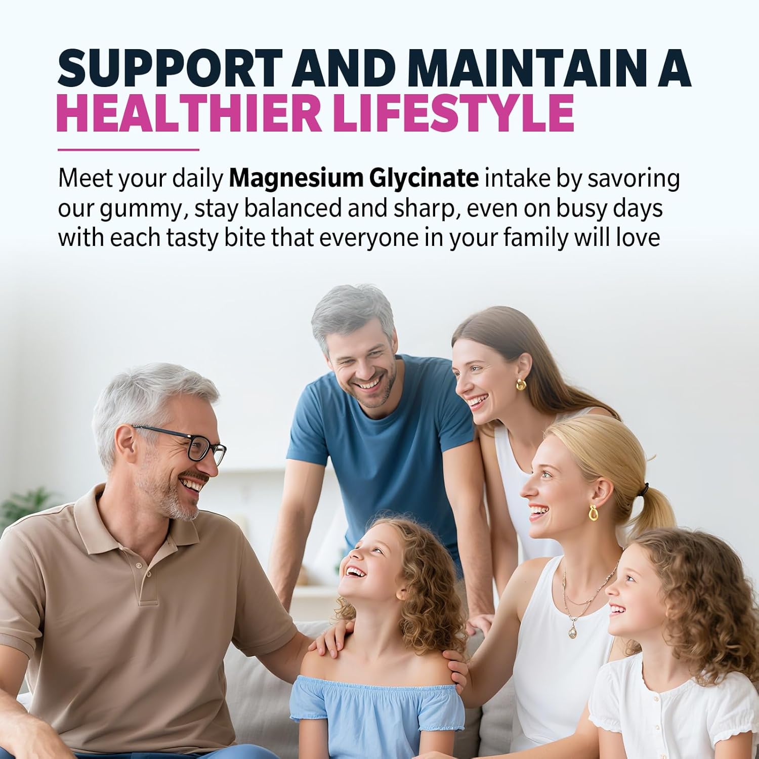 2 Pack Magnesium Glycinate Gummies, High Absorption Magnesium Glycinate Supplements for Relaxation, Sugar Free Chews for Adults & Kids, Relax Mood, Raspberry Flavor, 120 Count