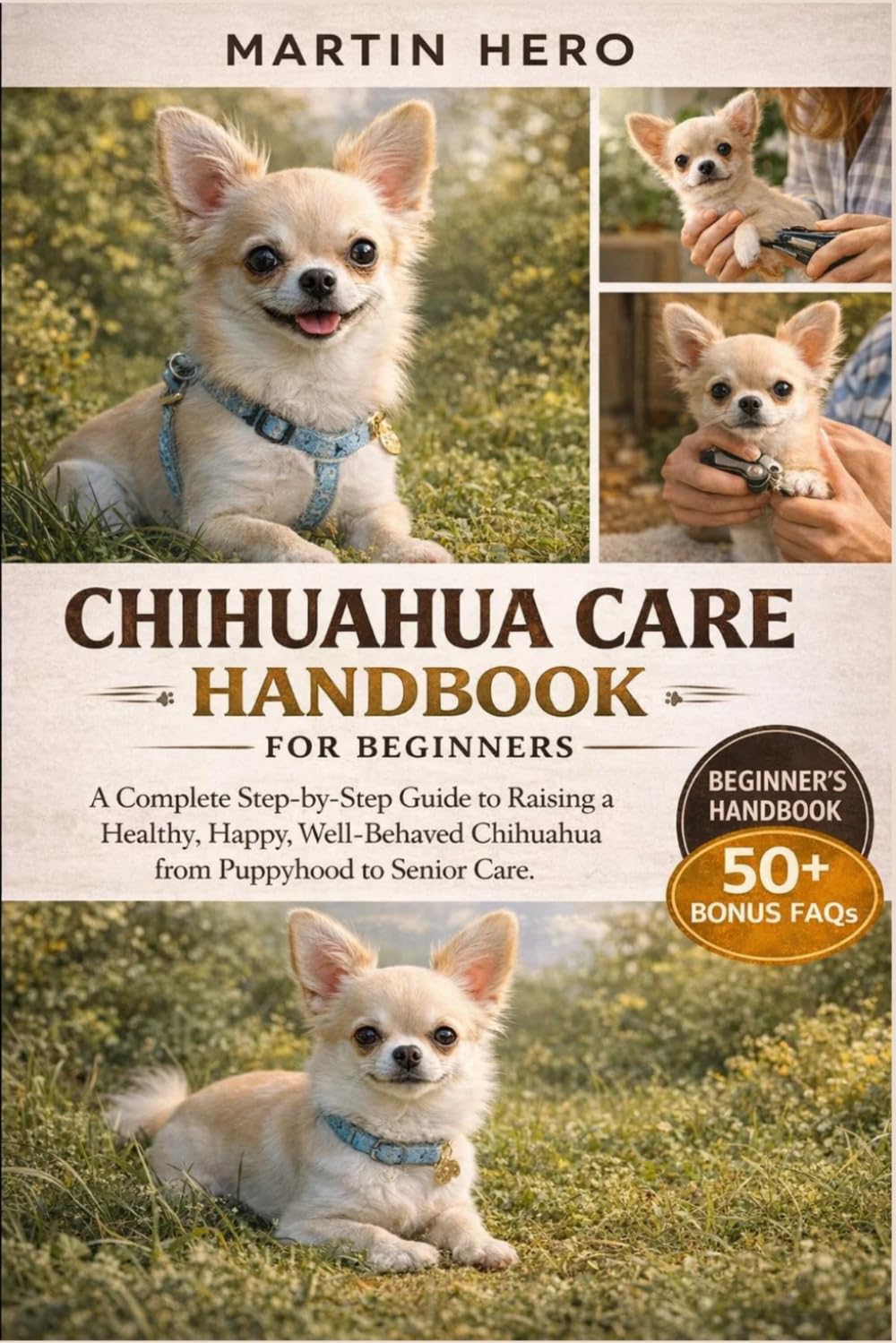 CHIHUAHUA CARE HANDBOOK FOR BEGINNERS: A Complete Step-by-Step Guide to Raising a Healthy, Happy, Well-Behaved Chihuahua from Puppyhood to Senior Care.