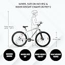 ROADGIANT Filipino 26T | MTB | Aluminum Alloy Frame Bicycle | Dual Disc Brakes | Single Speed | Front Suspension | Unisex |for All-Terrain Riding (Silver) gallery image