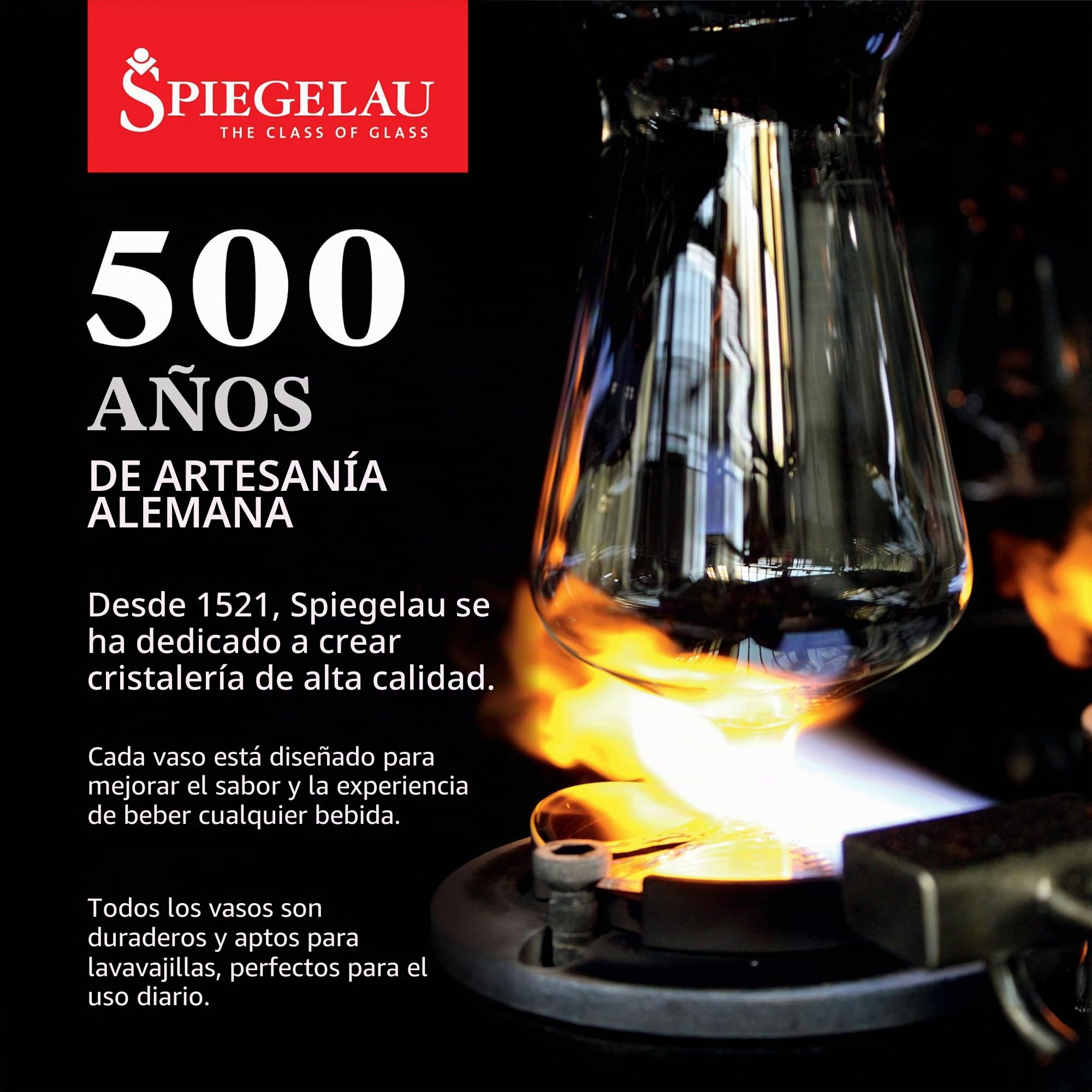 Spiegelau Vino Grande Vino Tinto Magnum, Set 4 Piezas, Copa de Vino Tinto, Copa de Vino, Cristal, 620 ml, 4510277