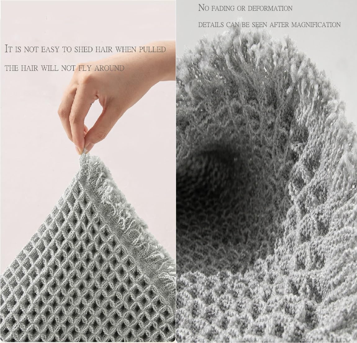 Waffle Bath Mat Upgraded Waffle Bath Mat Bathroom Rug Super Absorbent Non Slip Bathroom Rug Machine with Tassels Ideal for Hallway Bedroom Laundry Room(Brown, 24 * 72in)