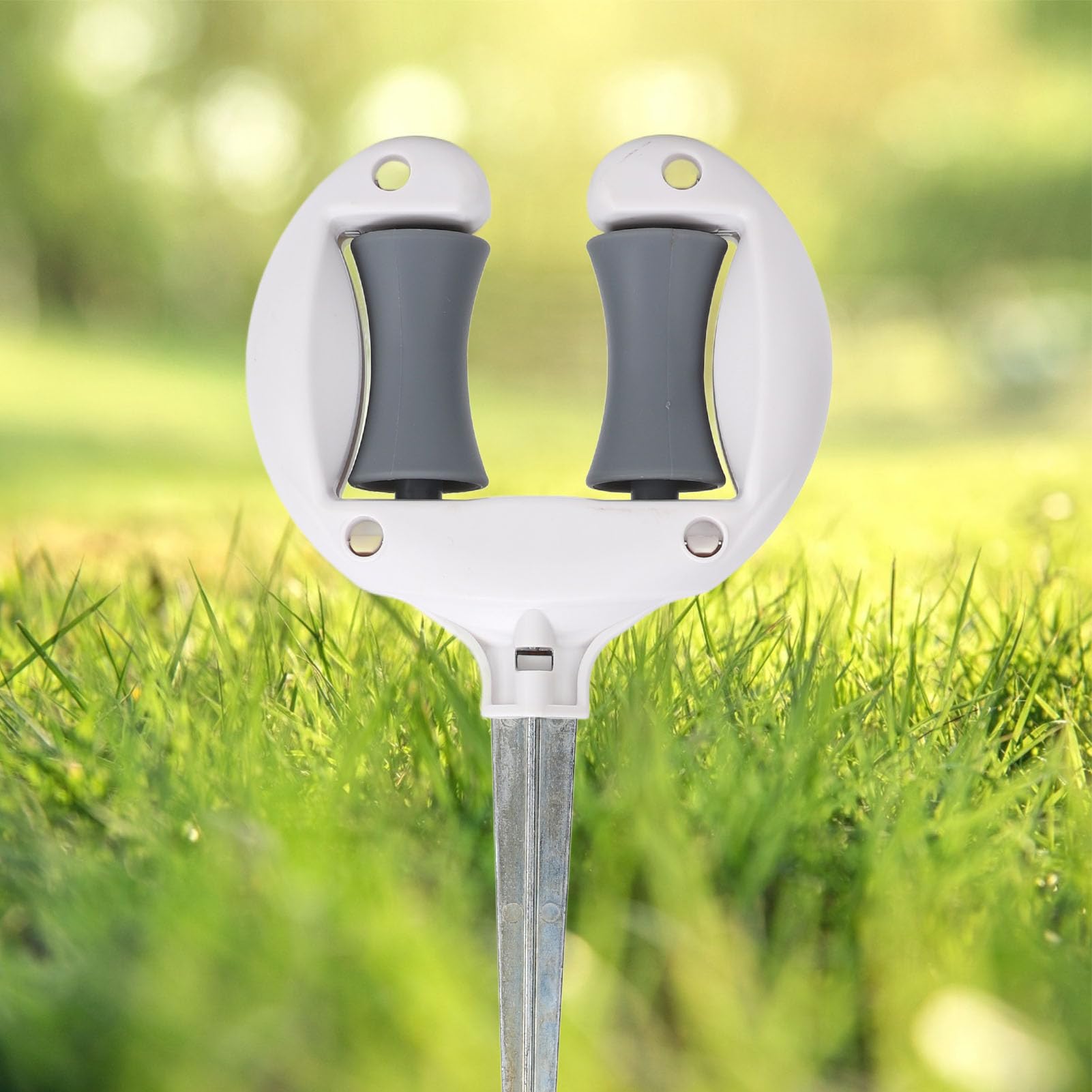 Ejoyous Ground Level Garden Hose Guide Nail Top Roller - Image 2