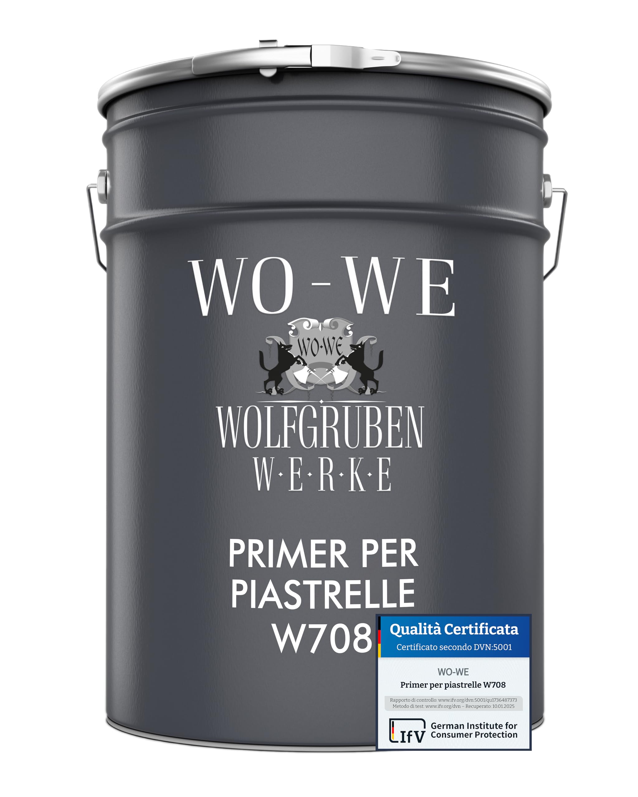 WO-WE Primer per piastrelle Pareti interne Pavimenti Adesivo Fondo aggrappante per vernice Ceramica Mattonelle bagno W708 5Kg