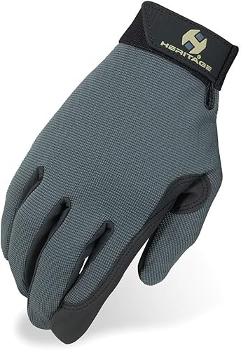 Miniatura 8 de Heritage guante de desempeño Black, Leopard, Brown, Burgundy, Dark Grey, Gallop, Horseshoes, Navy, Pink, Purple