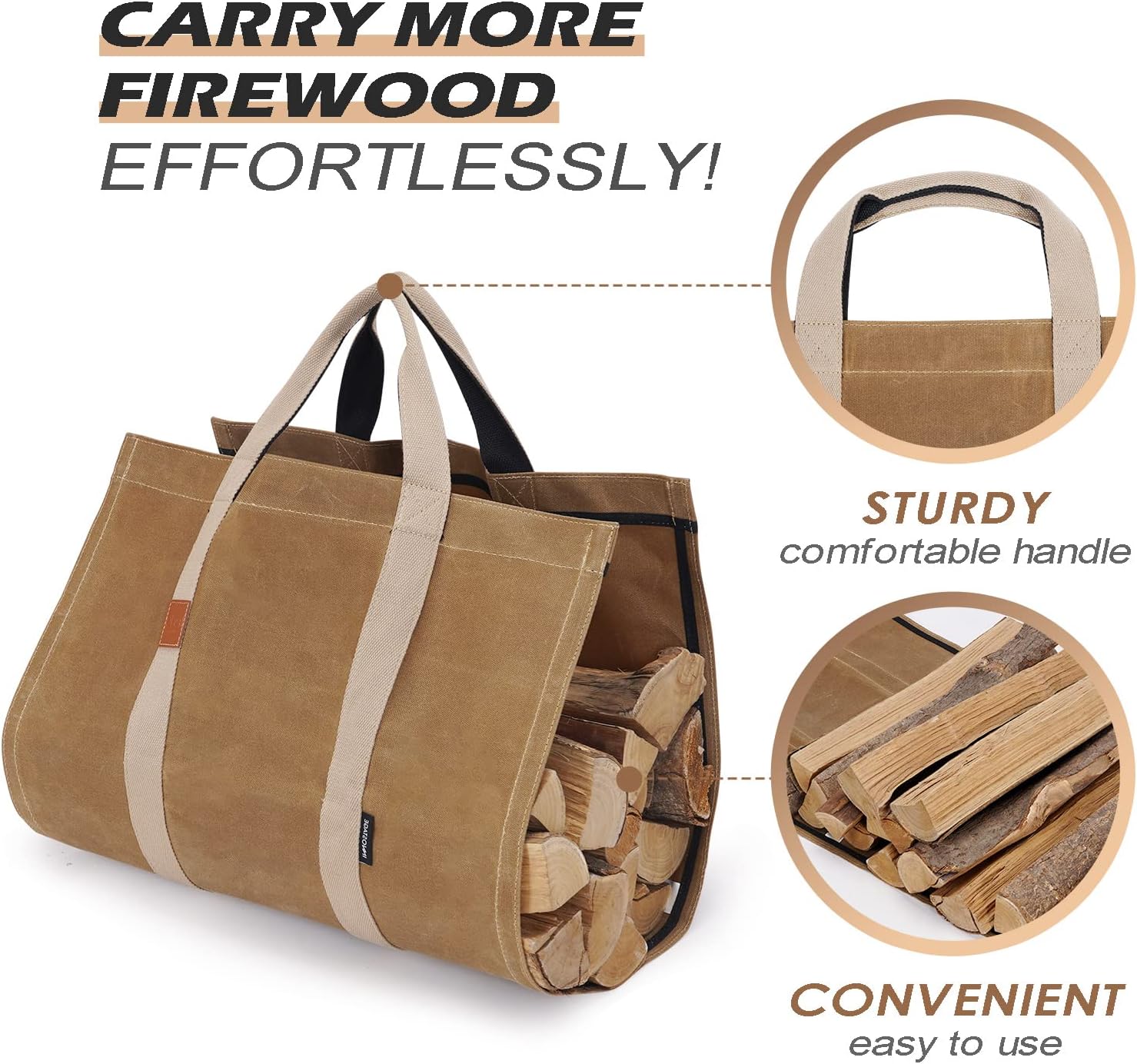 Firewood Log Carrier Tote and Mig/Stick Welding Gloves