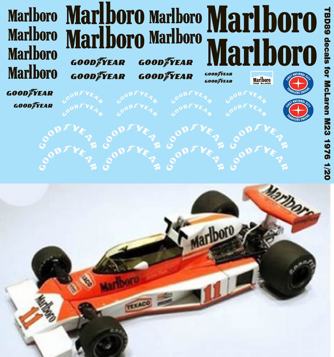 Amazon.co.jp: デカール 1/20 MCLAREN M23 1976 FOR TAMIYA SPONSOR